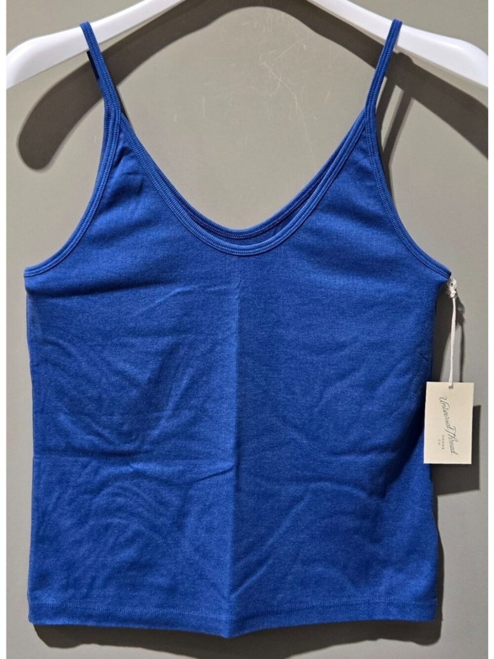 Universal Thread Influential Blue Soft Rib Textured Cami Tank Top -- Women's XL
